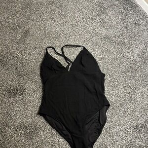 Black One-Piece Swimsuit